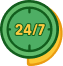 24 Hour Non-Stop Service